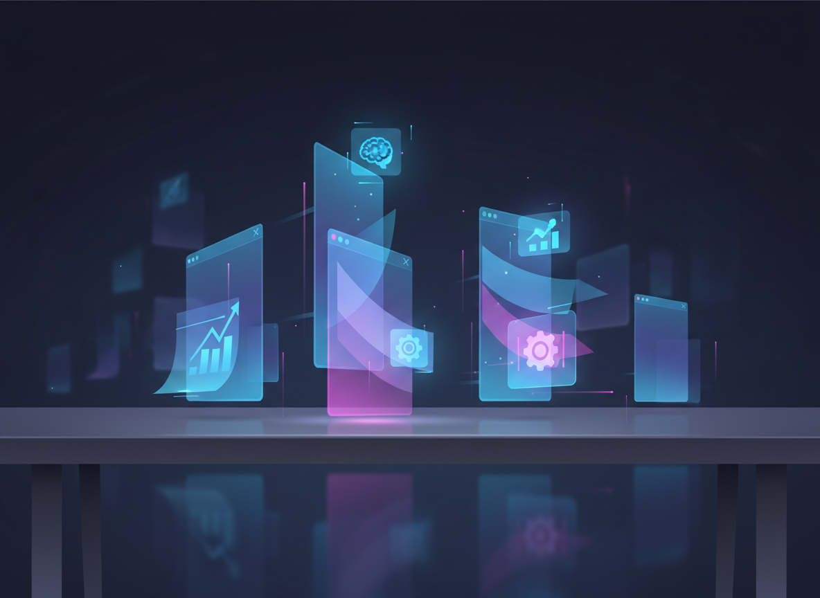 Several AI apps competing in a crowded field
